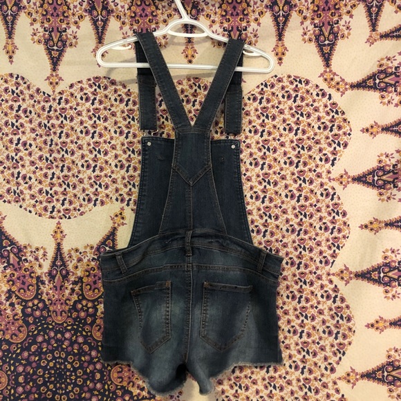 Short Denim Overalls - Picture 4 of 6